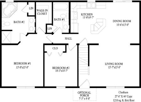 Chatham Modular Home Floor Plan First Floor